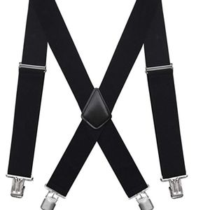 Mens Suspenders X-Back 2" Wide Adjustable NEW